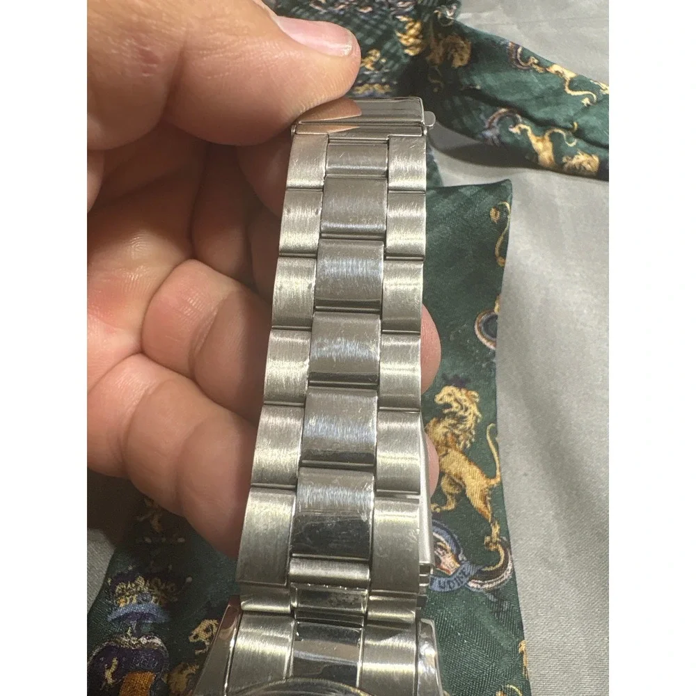 Maison Maestro Dive Master One Mens Watch Silver‎ Stainless Steel Black Dial